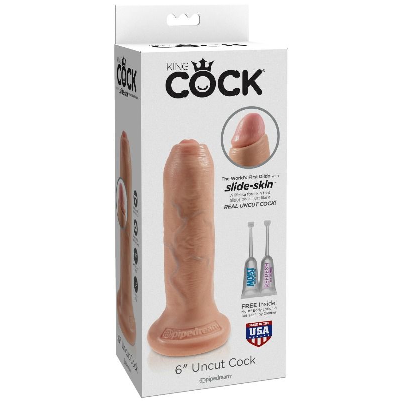 Uncut Dildo - 17cm