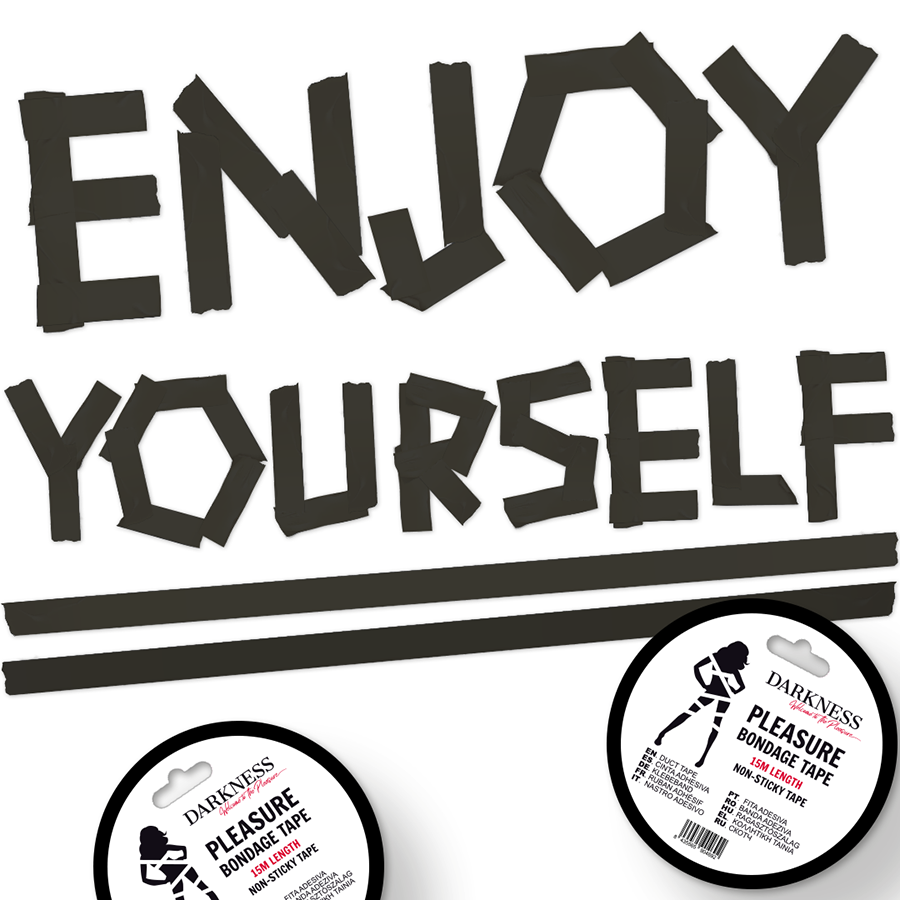 Non-Sticky Black Tape 15m