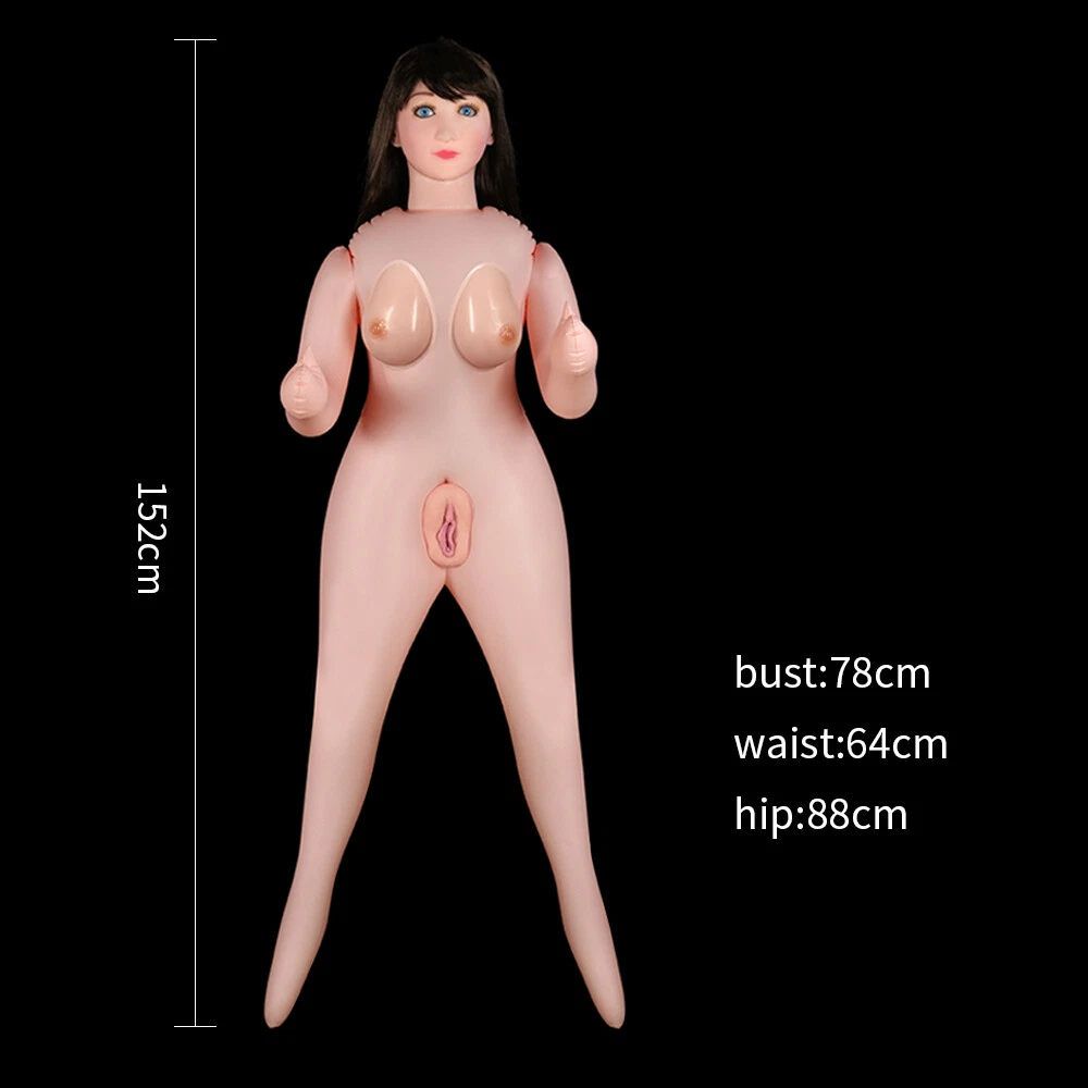 5.5 ft Inflatable sex Love Doll - Realistic Boobs & 2 Hole Blow Up Sex Toy for Men